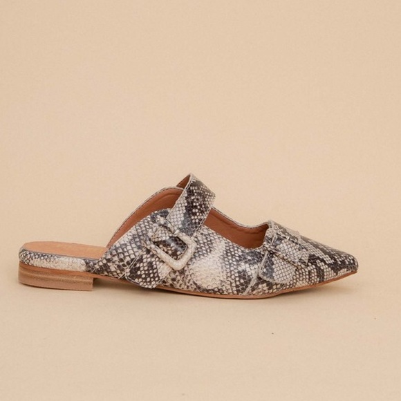 *MIIM Hannah - Pointed Toe Snakeskin Mule - Picture 3 of 4